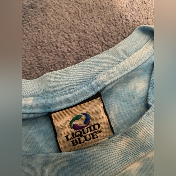 Vintage Tye Dye Liquid Blue Beatles Yellow Submarine T Shirt - Picture 4 of 7